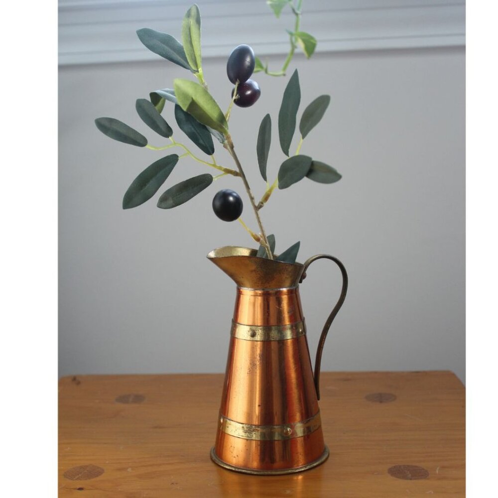 Vintage Copper Brass Small Pitcher Handmade Made in England